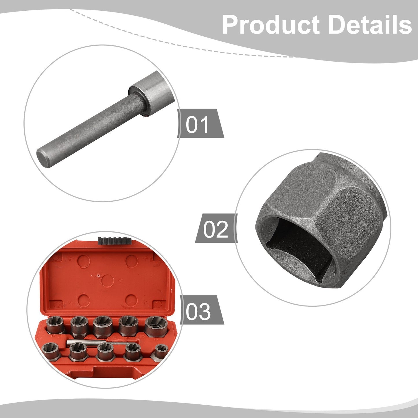 Reliable Stripped Bolt Remover Kit for Machinery and Automotive Repair