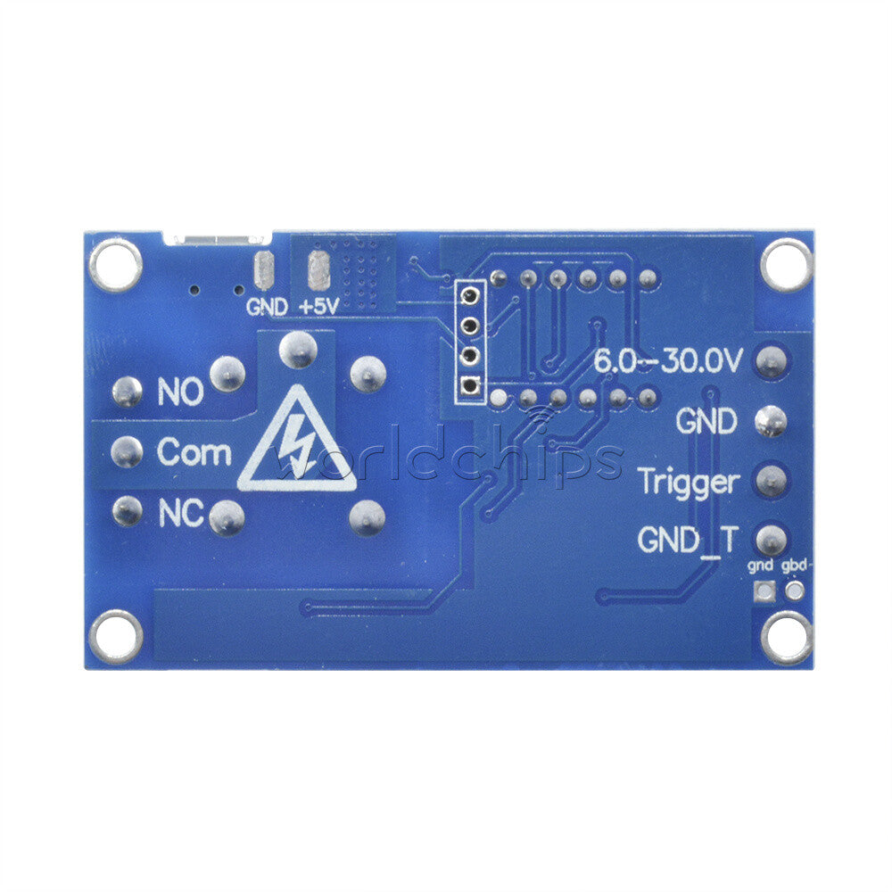 10PCS Digital LED Trigger Delay Cycle Timer Switch Relay Module Micro USB 5V