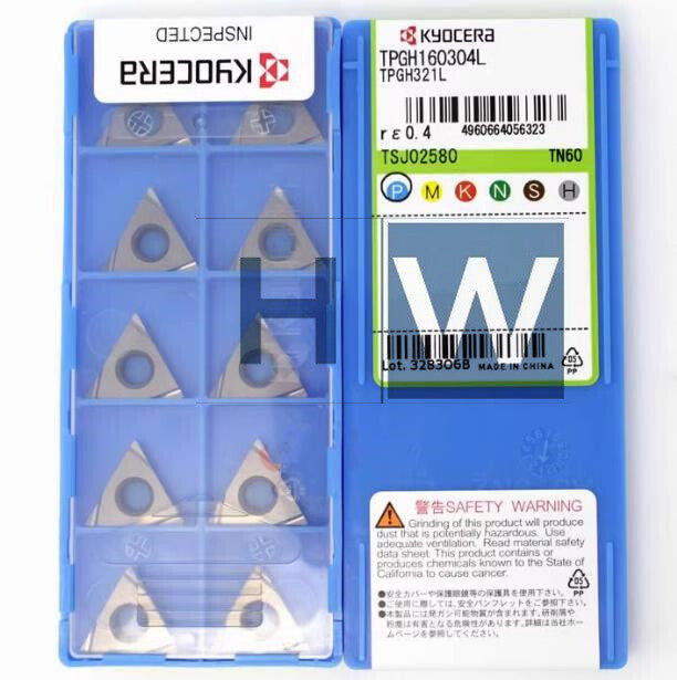Box/10Pcs  Boring Lathe Tool Grain TPGH160304L TN60 CNC Blade
