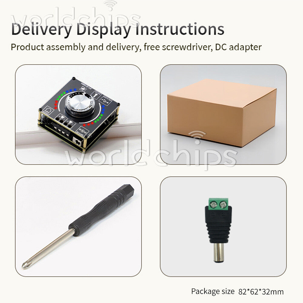 HIFI Bluetooth Digital Audio Amplifier Board 2.0 Channel TPA3116 Power Amplifier