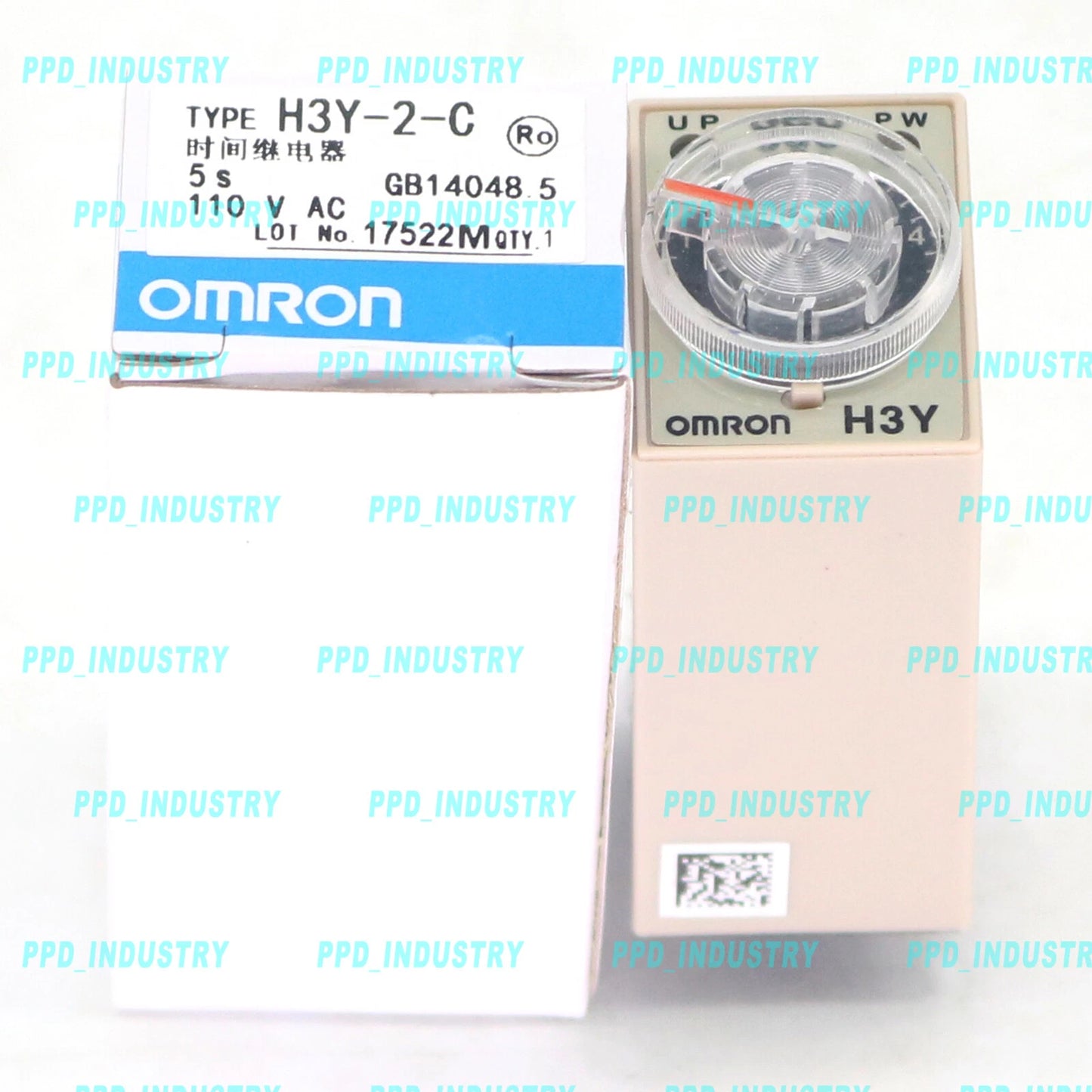 1PC  omron IN BOX H3Y-2-C H3Y-2-C Time Relay 110VAC 5s FAST SHIP #P