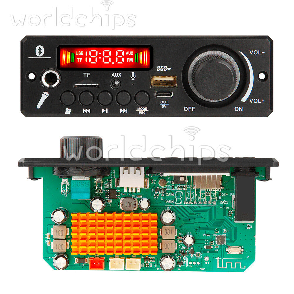 TPA3116 200W Amplifier Bluetooth Audio Decoder Board USB FM Radio Music Player