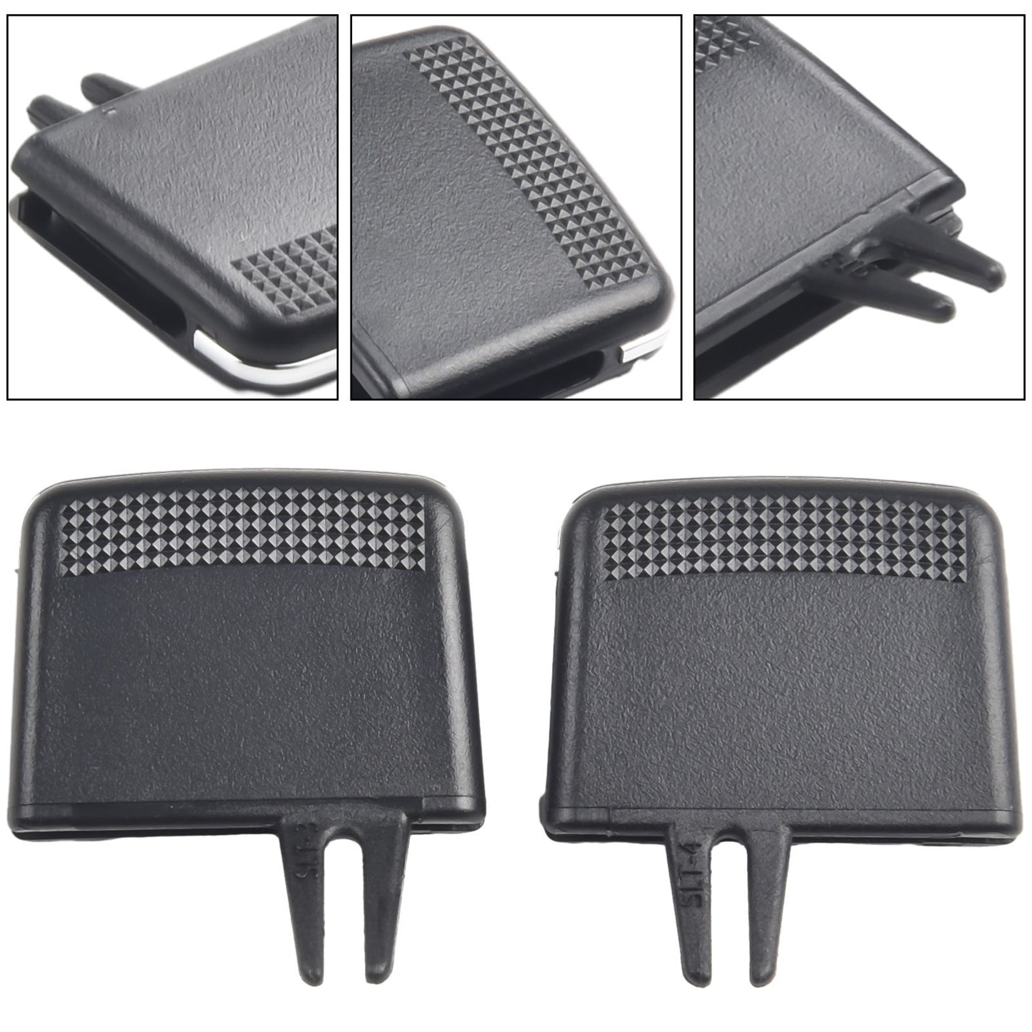 4Pcs Car Front A/C Air Vent Outlet Tab Clip Repair For Kia Sorento 2009-14 Black