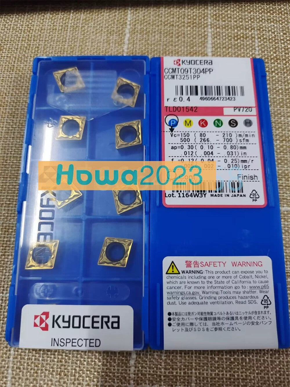 10Pcs/BOX Kyocera CCMT09T304PP PV720 CCMT3251PP turning blade Carbide inserts