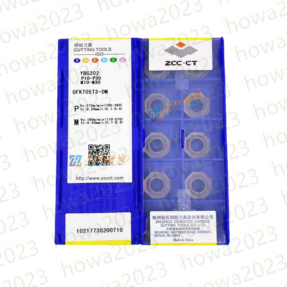 10pieces/Box ZCC.CT OFKT05T3-DM YBG202 P10-P30 M10-M30 CNC Blade Carbide Insert