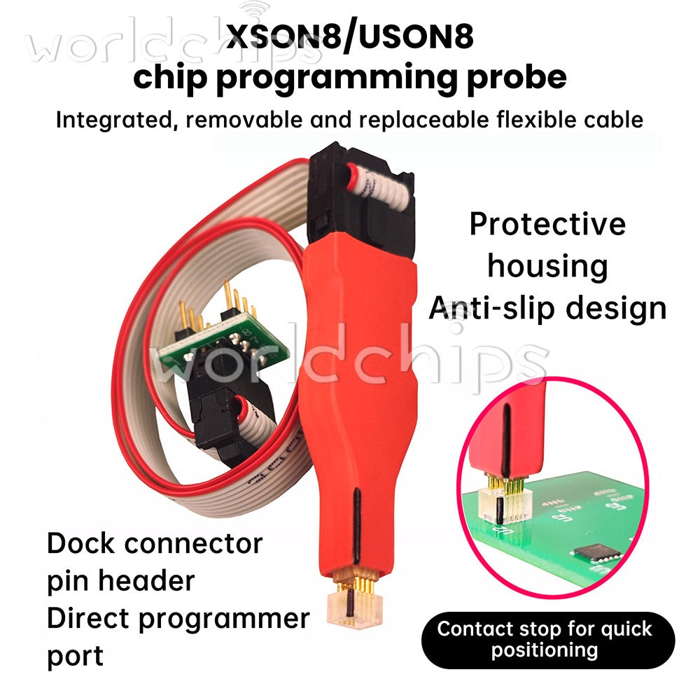 USON8 XSON8 Chip Download Burn Write Probe Spring Needle flash Chip Burner Cable