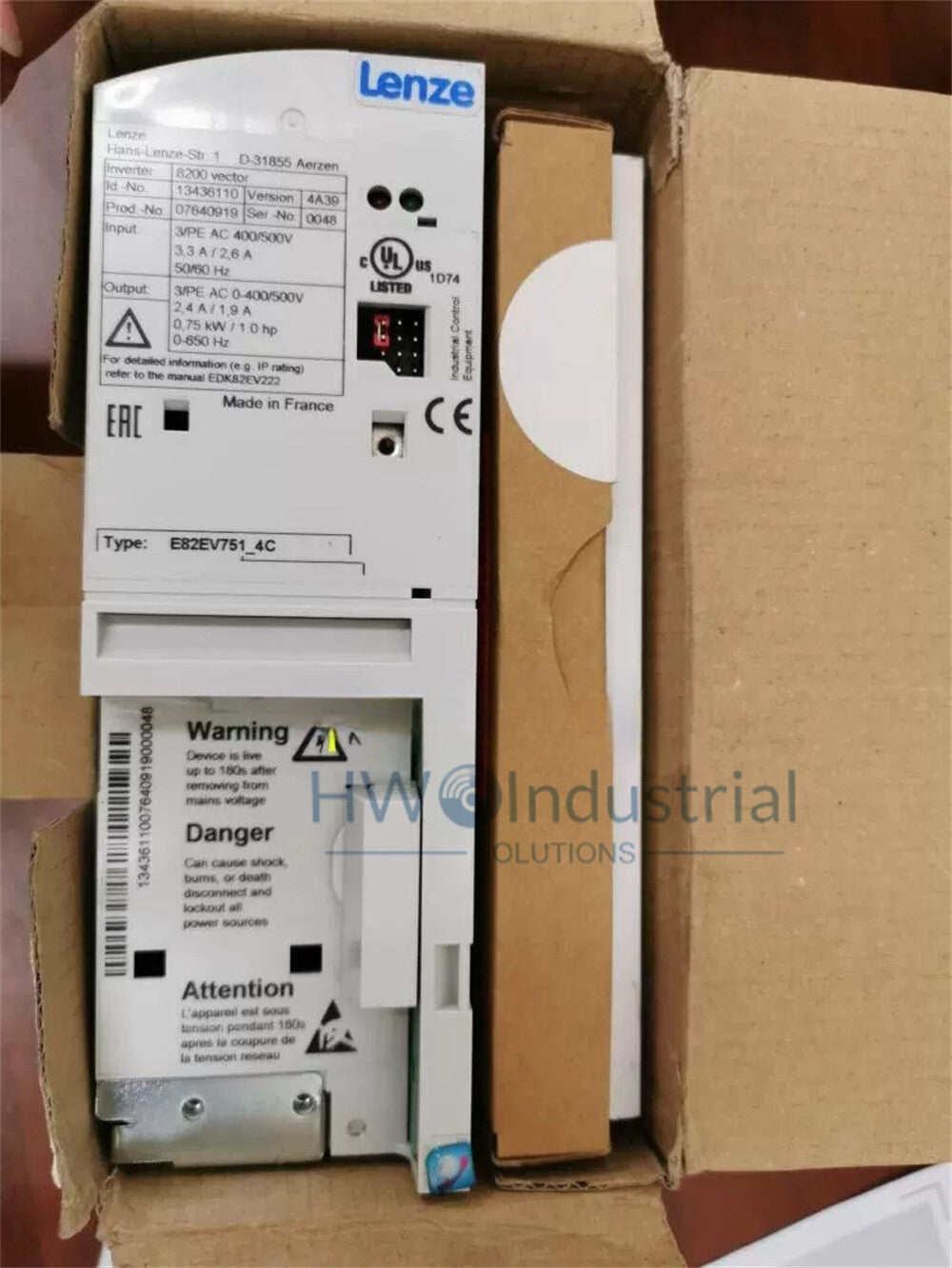 1/Piece LENZE Inverter E82EV751K4C E82EV751-4C E82EV751_4C Frequency Converter