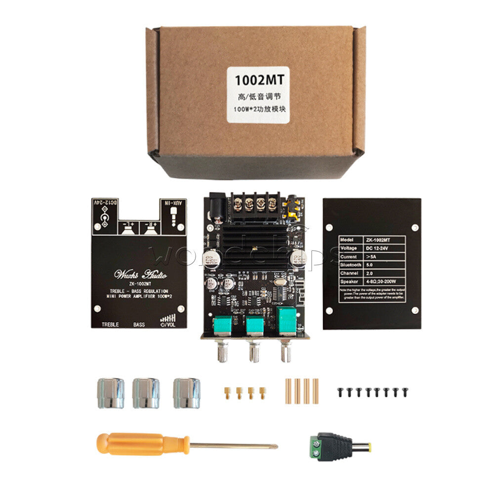 1002MT Mini Bluetooth Digital Amplifier Module Stereo Desktop Audio Amp Board