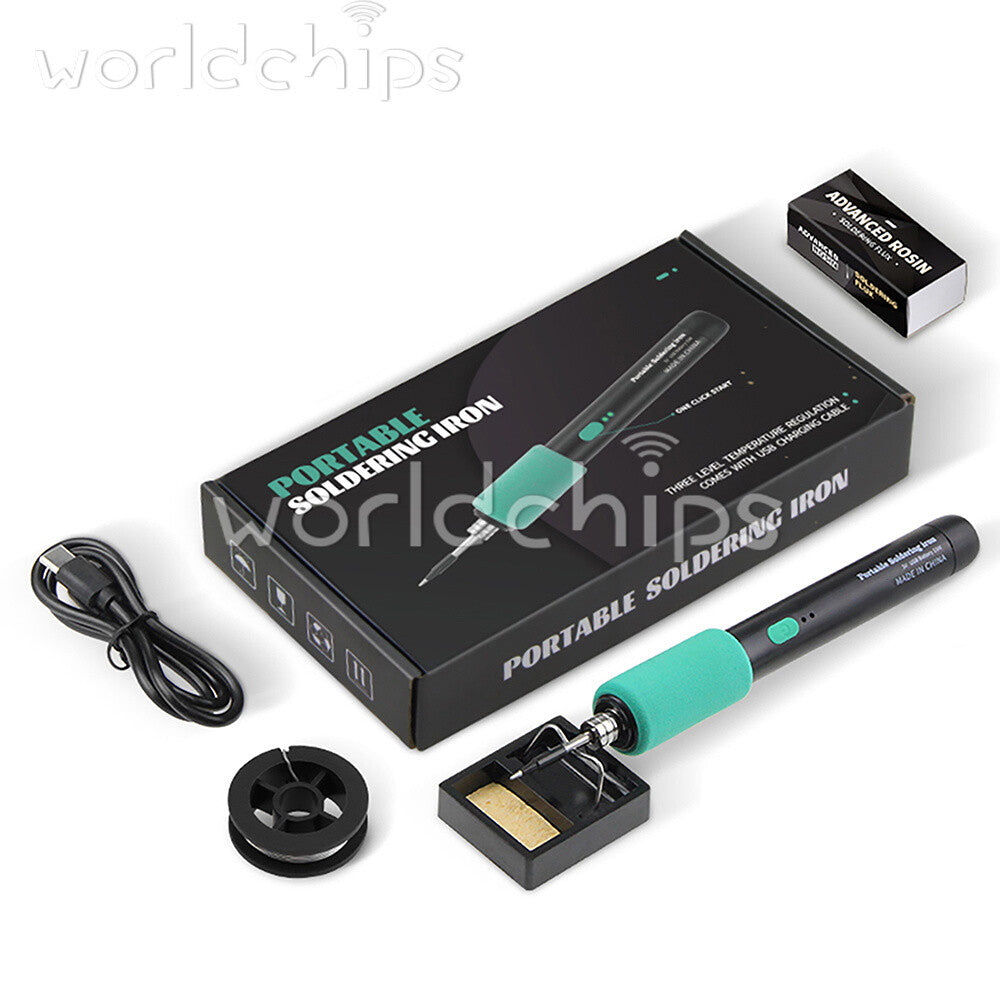 15W Cordless Soldering Iron Kit DIY Welding Pen 3-speed adjustable Temperature
