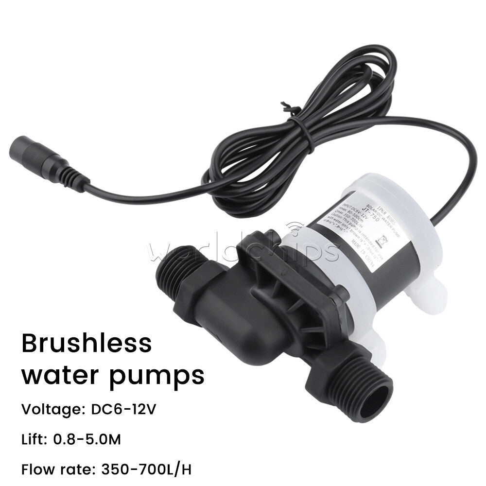 DC 12V 24V Brushless Water Pump Water Heater Shower Floor Heating Booster Pump