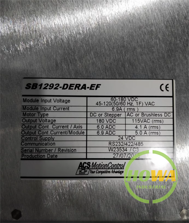 Test One/piece ACS Motion Controller Driver SB1292-DERA-EF