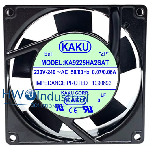KAKU KA9225HA2SAT 220-240V 0.07/0.06A Electric Cabinet Axial Flow Radiator Fan
