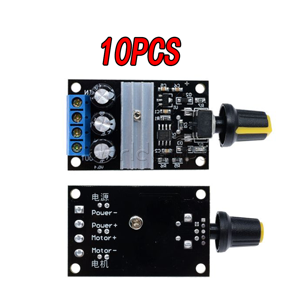 10PCS PWM DC 3A 6V 12V 24V 28V Motor Speed Control Switch Controller