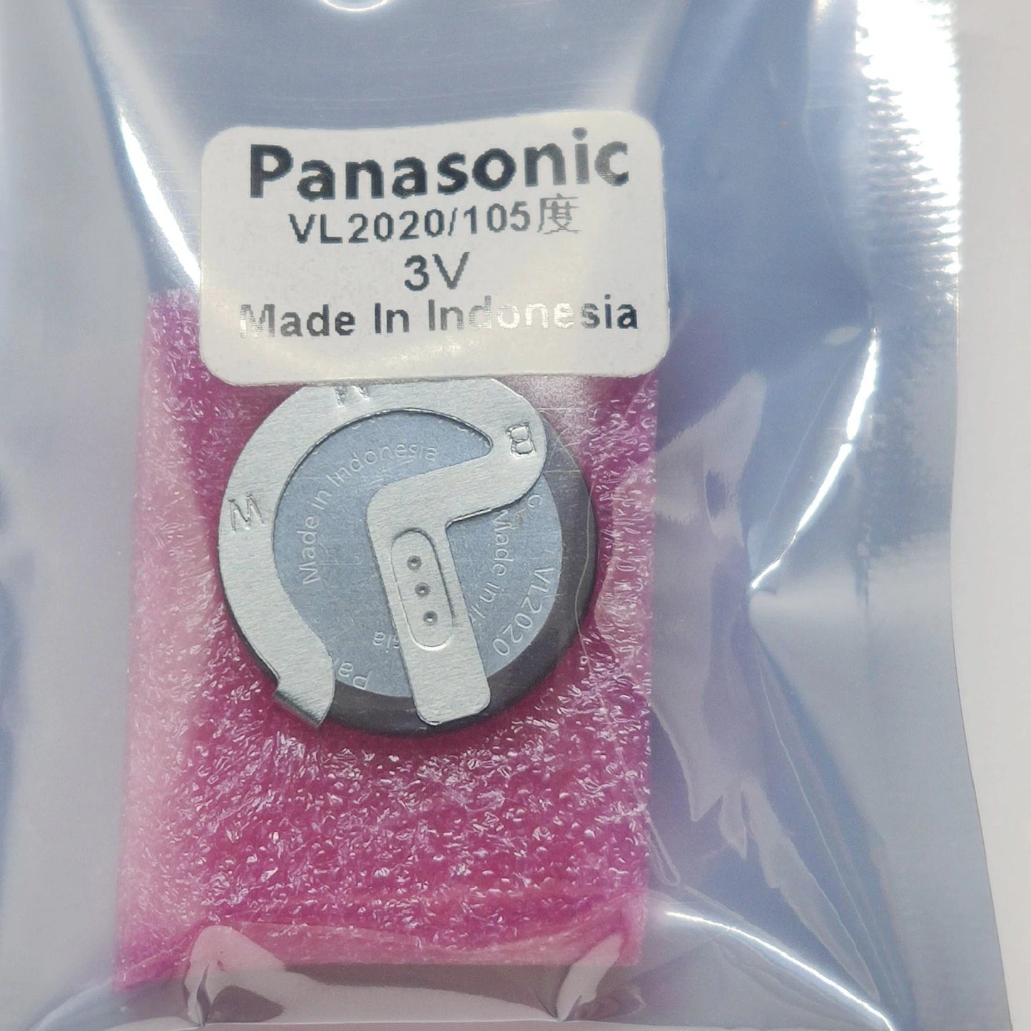 1PCS  with soldering foot rechargeable battery VL2020 105 degree foot 3V