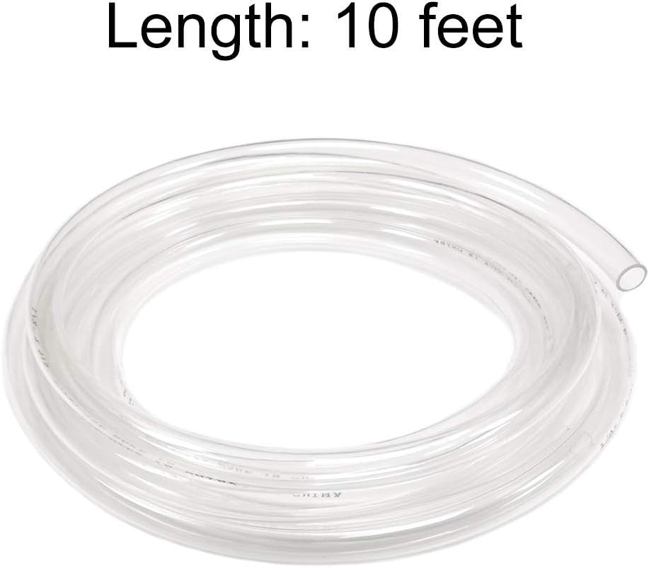 Clear Vinyl Tubing Flexible PVC Tubing, Hybrid PVC Hose, Lightweight Plastic Tub