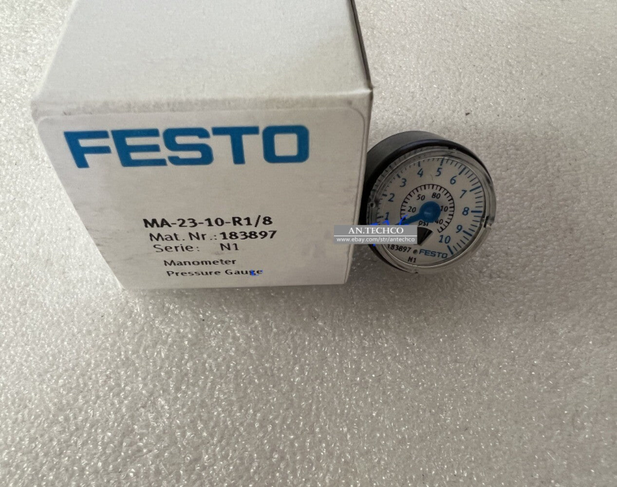 1PC For FESTO MA-23-10-R1/8 183897 pressure gauge