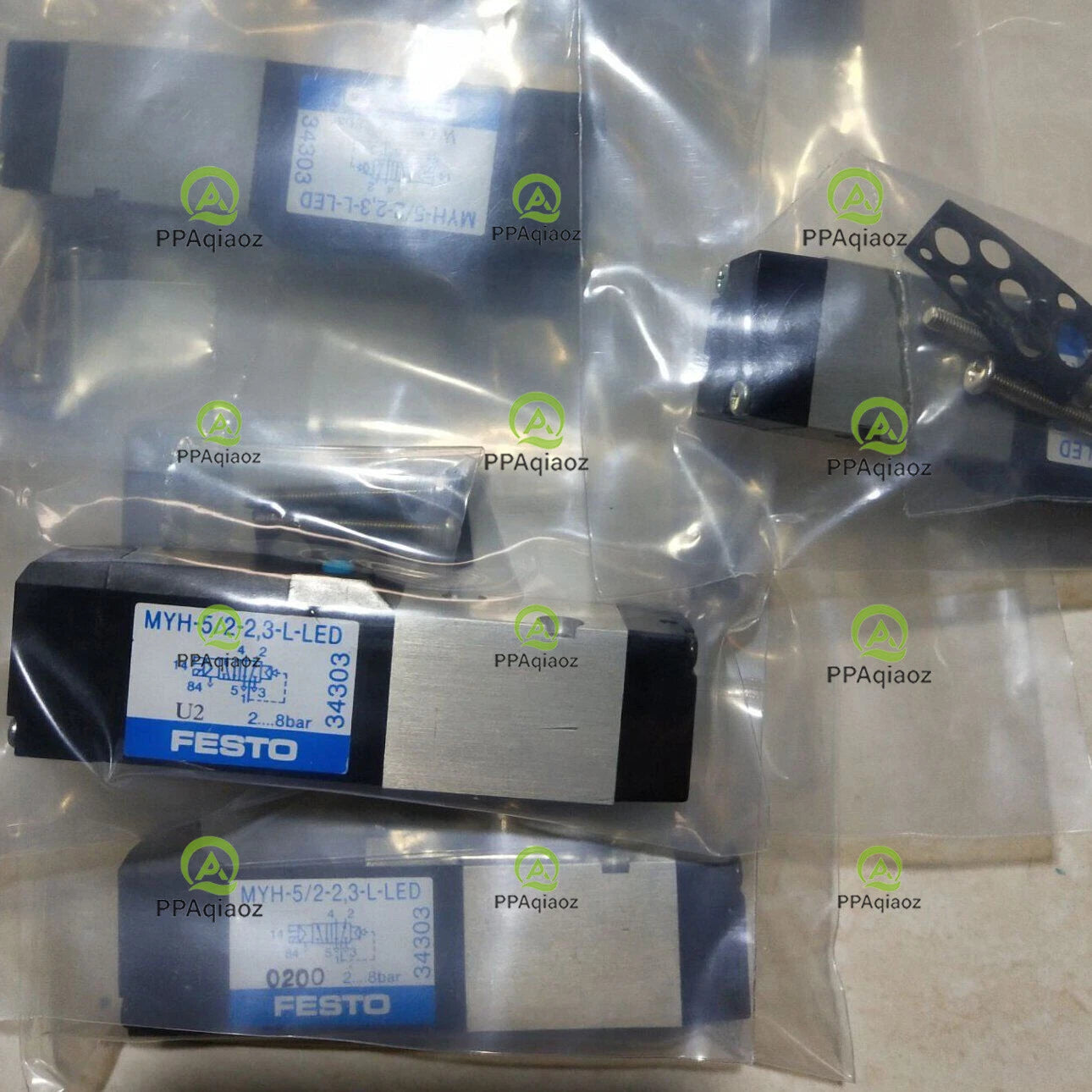 1PC  FESTO MYH-5/2-2,3-L-LED 34303 Solenoid Valve Free Shipping