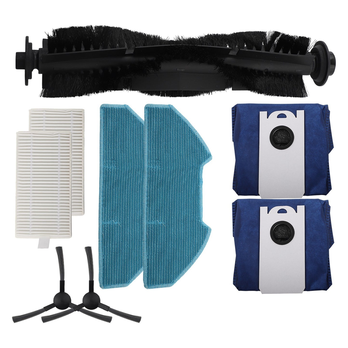 Complete Brush and Filter Kit for bObsweep For Dustin with Effective Mop Cloths