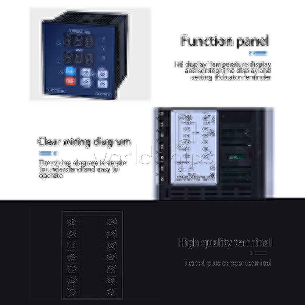 TC3-401/501/701 Digital Temperature Controller Multi-functional Temperature Time