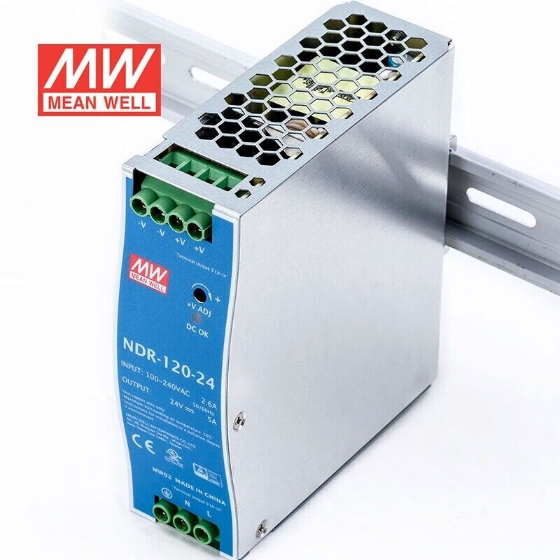 Mean Well NDR-120-24 Switching Power Supply DIN Rail Type 120W 24V 5A