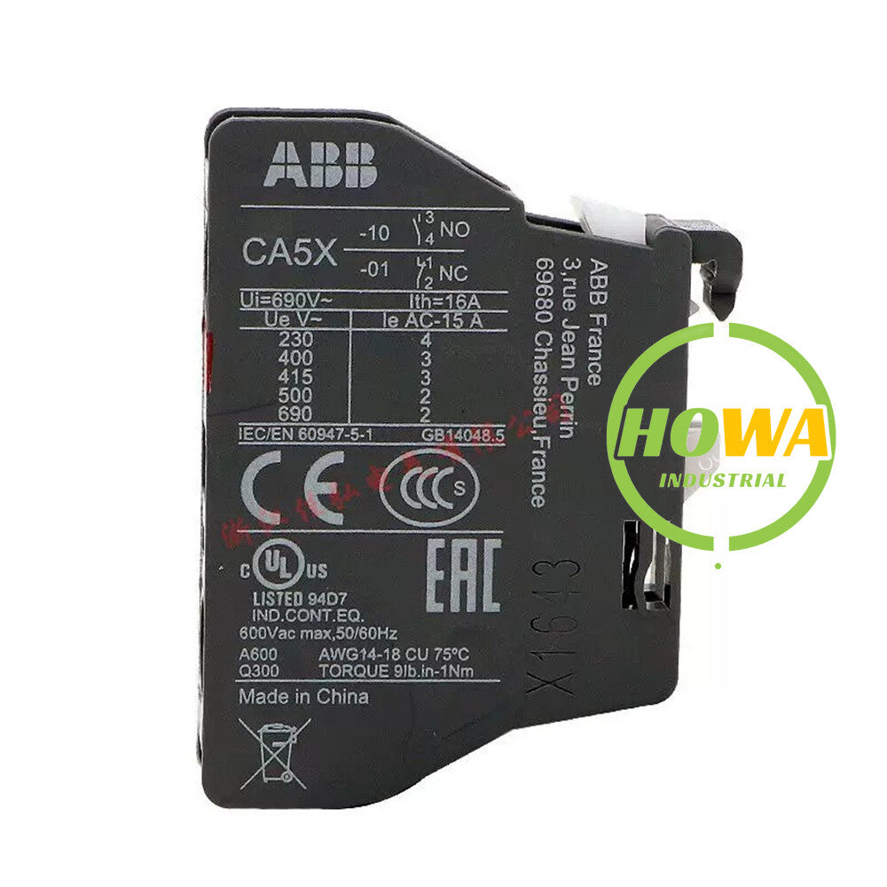 Box/10pieces  ABB AC Contactor Auxiliary Contact CA5X-10 Normally Open