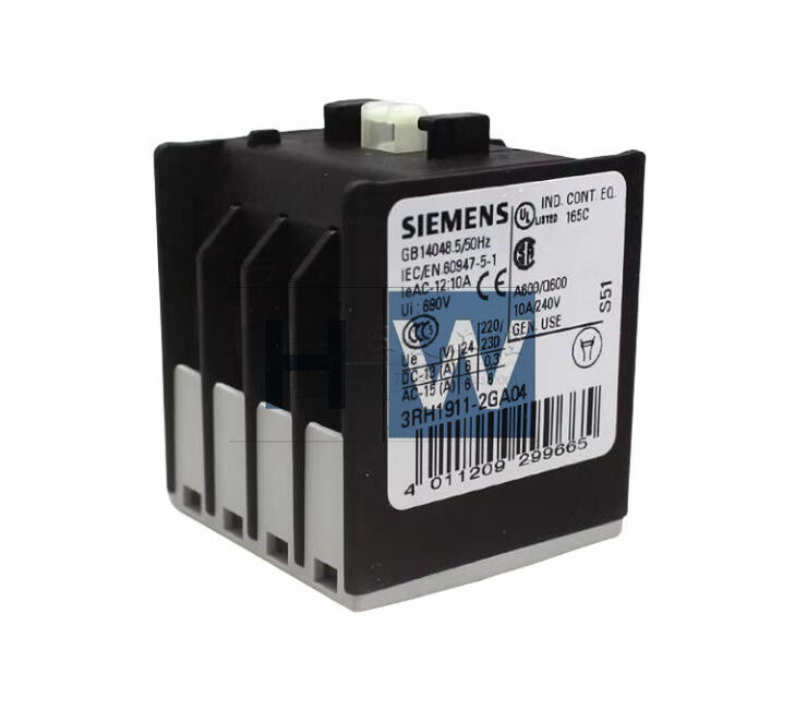 1Pc  SIE-MENS Auxiliary Contact 3RH1911-2GA04 4NC