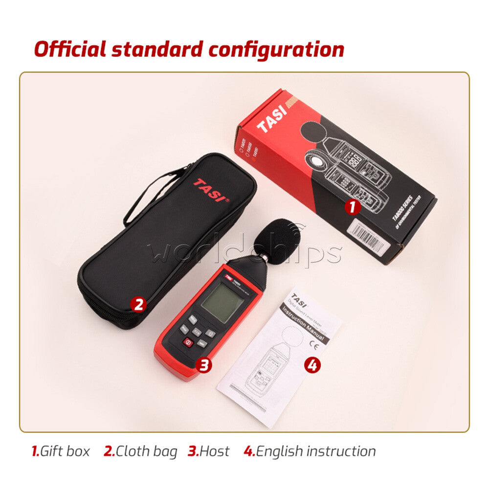 TA8151 Digital Sound Level Meter Noise Tester Sound Detector Monitor 30-130dB