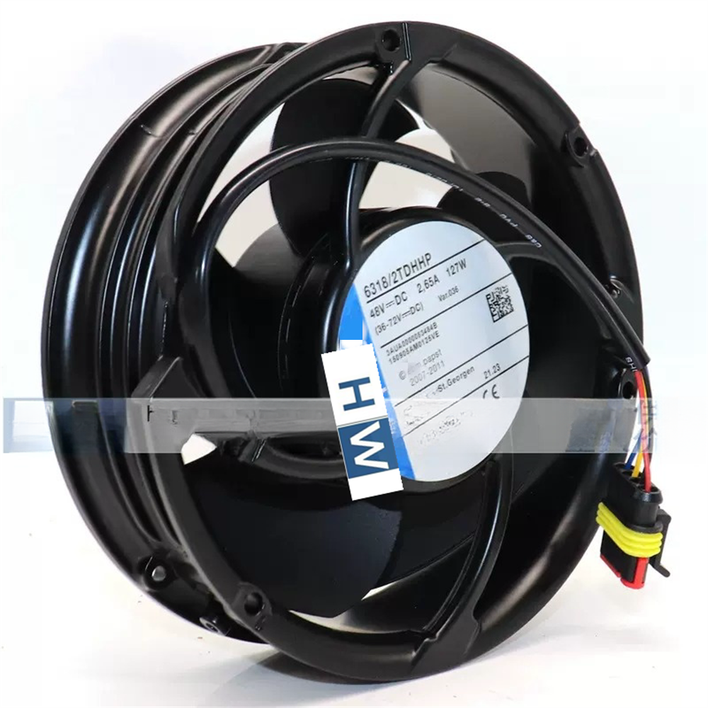 1/piece 6318/2TDHHP 48V 2.65A 127W 4-wire Equipment Axial Fan