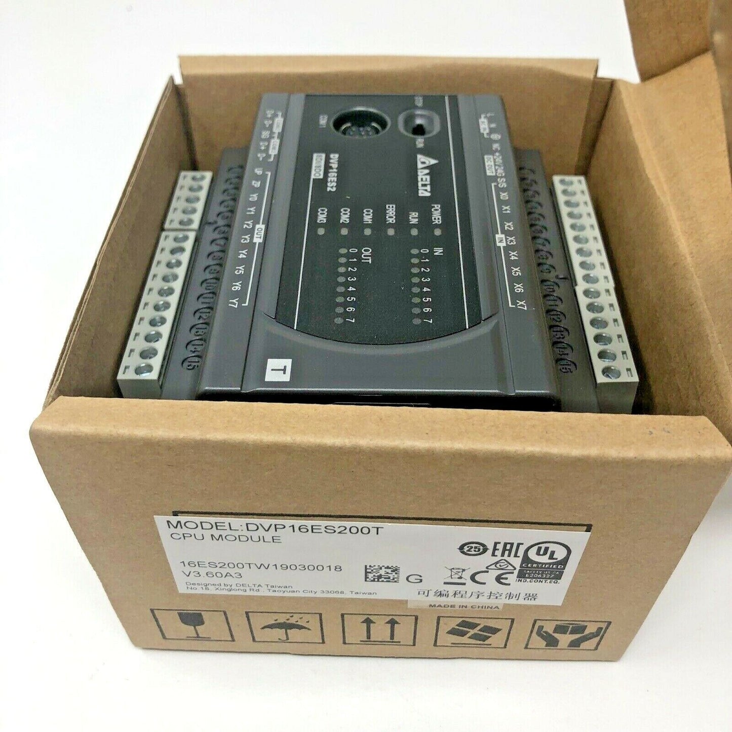 1pcs  Delta DVP16ES200T PLC Processors