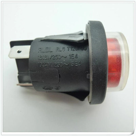 1pc RLEIL Red Button Switch  RL5 T125/55  with Waterproof Cover