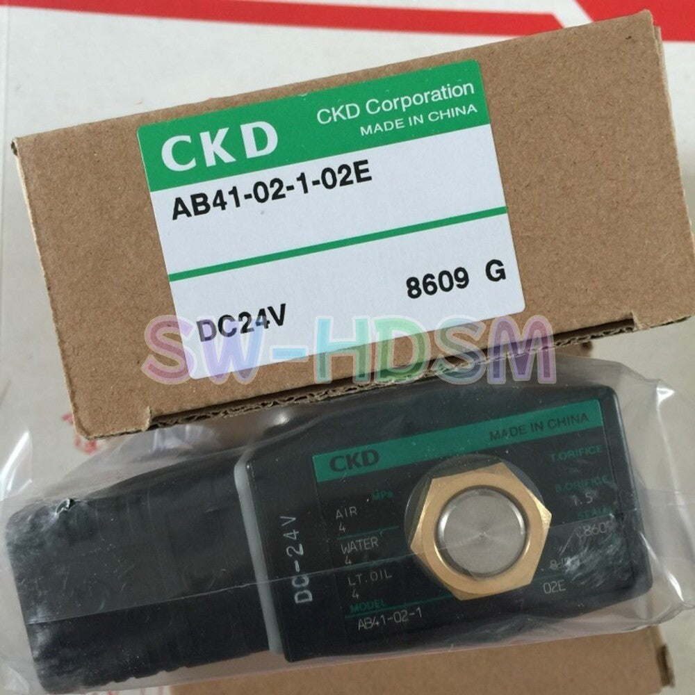 1PCS   For CKD AB41-02-1-02E DC24V Solenoid Valve In Box freight free