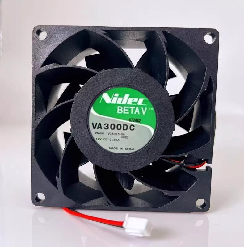 Nidec VA300DC V35375-58 8038 DC12V 0.60A 8CM 2-Wire Server Cooling Fan