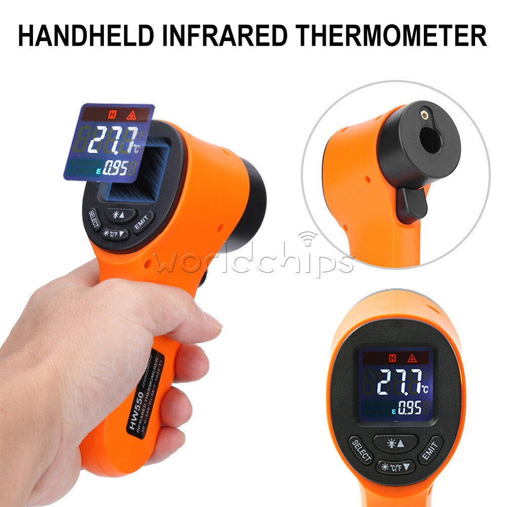 High Precision IR Temperature Sensor Digital LED Gun Non Contact Thermometer US