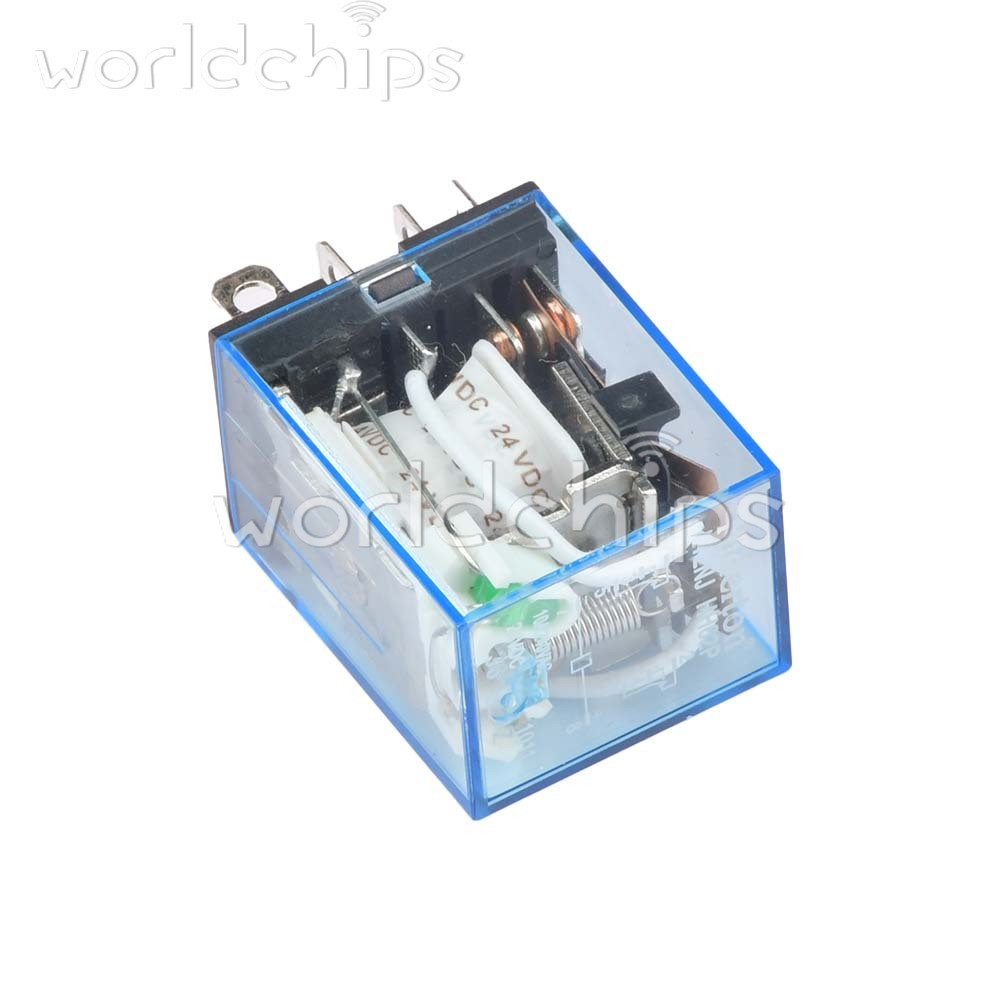 10 set DC 24V 10A Coil LY2NJ Small Relays Module 8PIN DPDT with Base