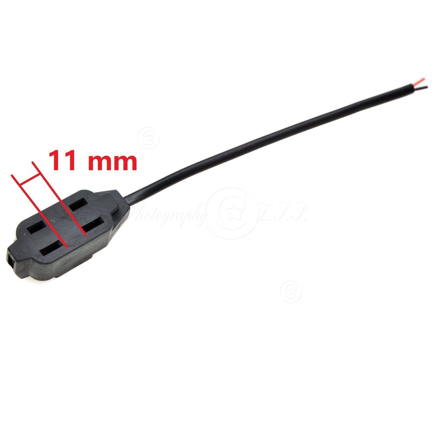 2x 1 To 3 Sockets Splitter CA/US Connector IP Camera Power Supply Adapter Plug