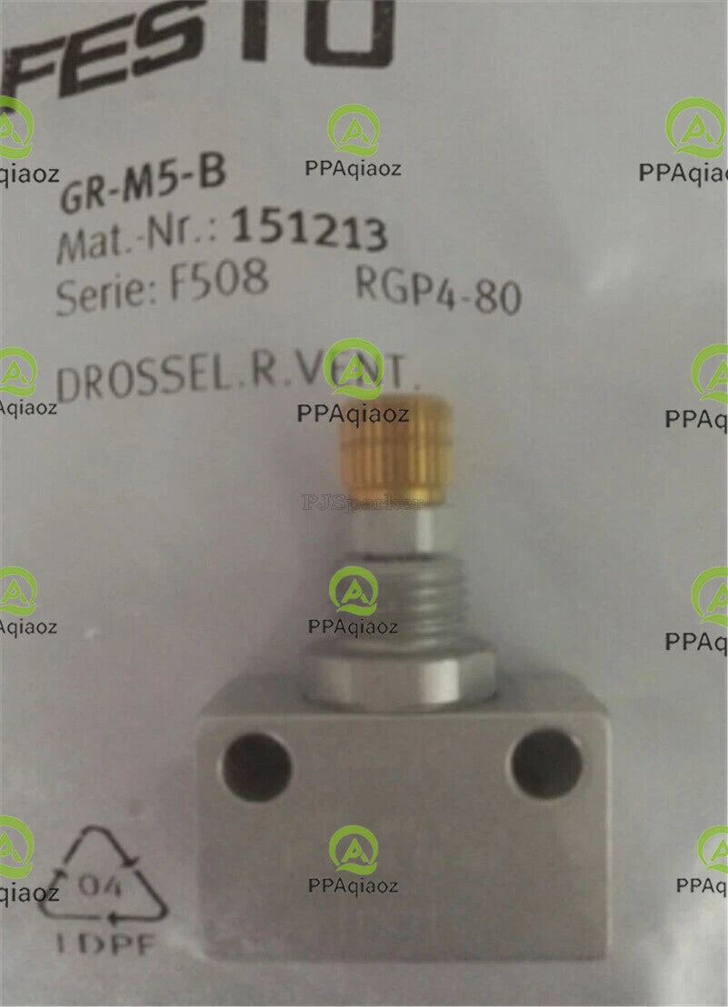 1PC  FESTO GR-M5-B One-Way 1-Way Flow Control Valve Contr Free Shipping GRM5B