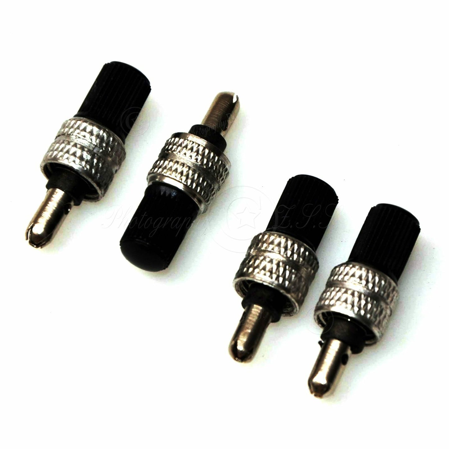 4x Removable German Bike Valve Core +Caps for Bicycle Inner Tube Repair Fix Unit