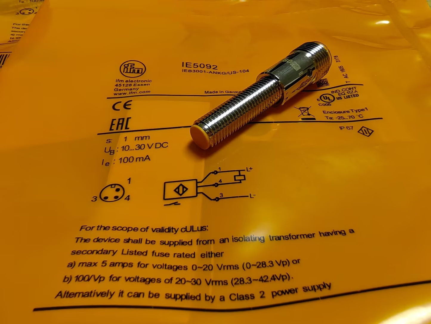 For IFM IE5092 Proximity Sensor 10...36 DC