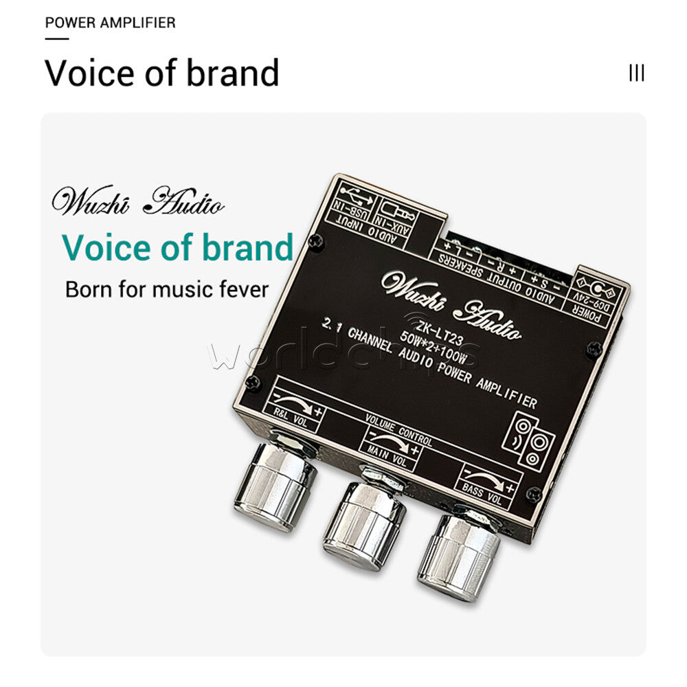 ZK-LT22/ZK-LT23 2.1CH Bluetooth Audio Power Amplifier Board Module TWS Wireless
