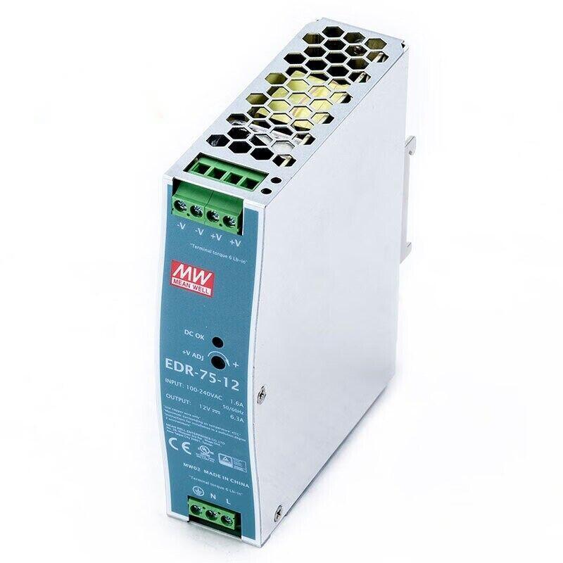 Mean Well EDR-75-12 AC/DC DIN rail power supply 75W 12V 6.3A