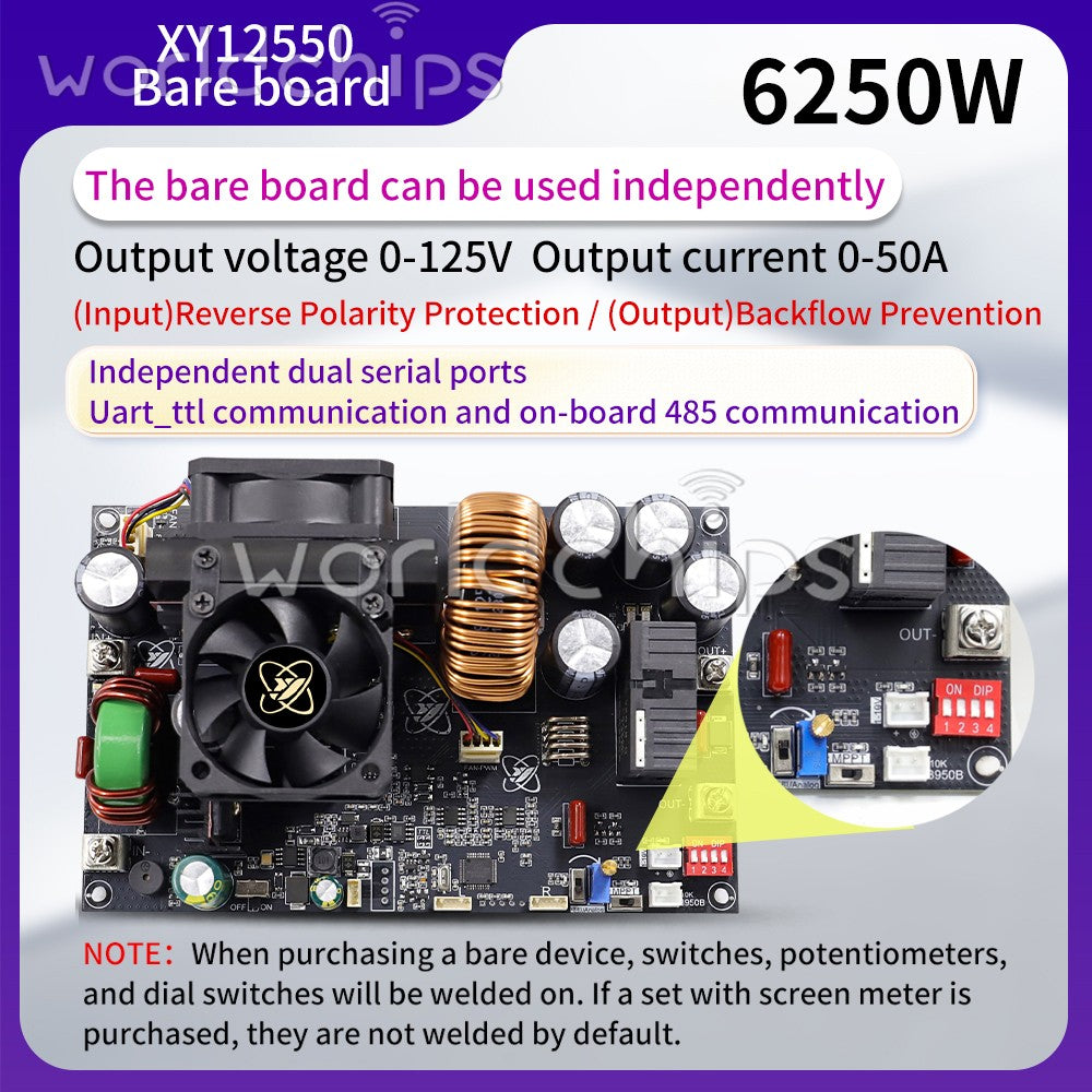 XY12550S CNC DC Adjustable Buck Power Supply Module Constant Voltage Current 50A