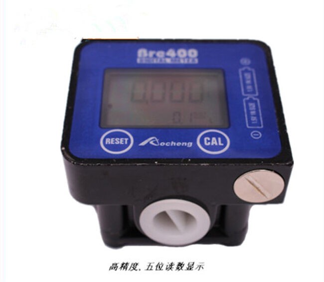 LCD 5-digital Oil fuel oval 1/2'' gear flow meter Diesel gasoline kerosene