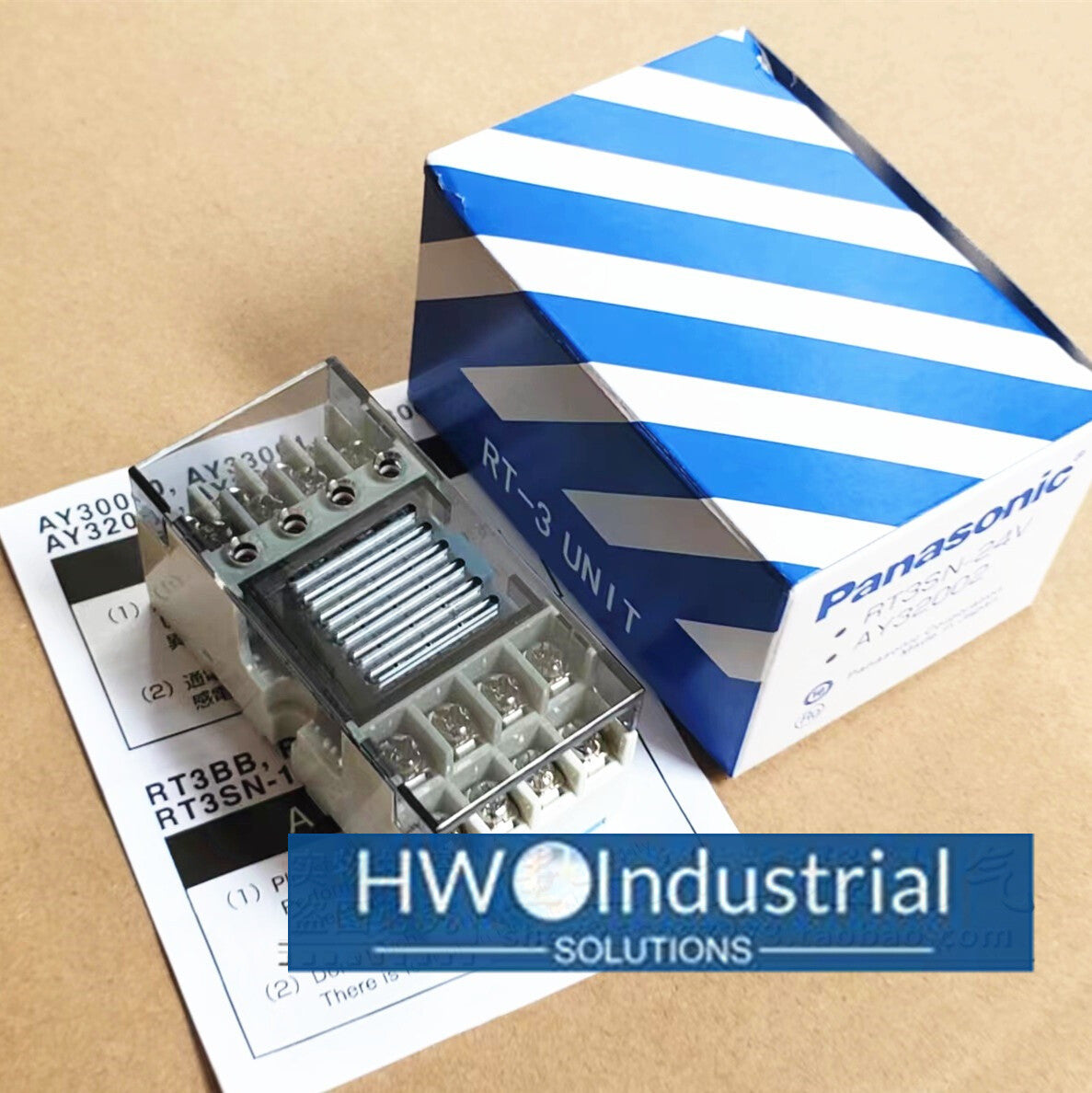 1pc  Pana-sonic AY32002 RT3SN-24V 4-group Terminal Relay Module