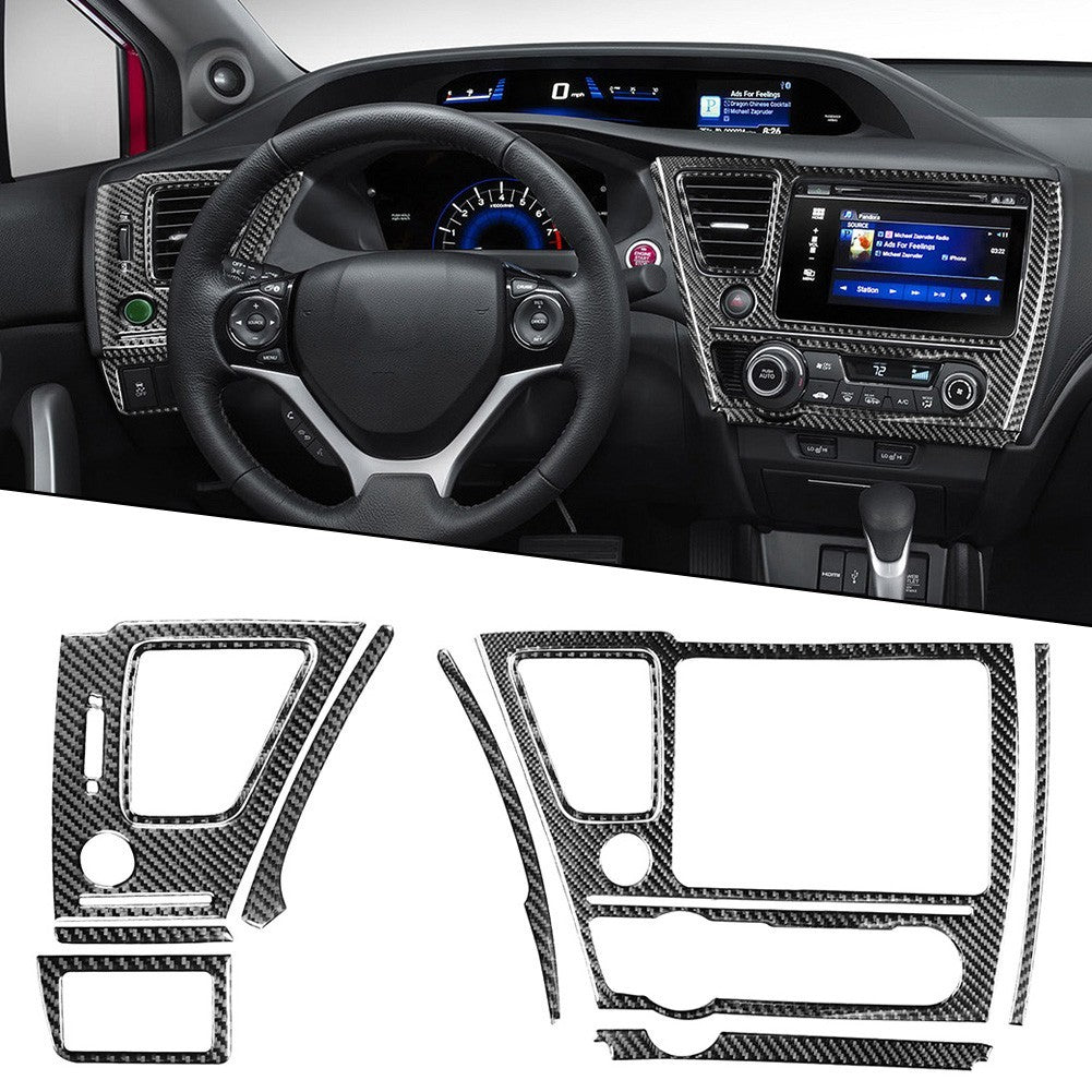 Upgrade Your For Civic 9Th 1315 with Carbon Fiber Decal Set of 10
