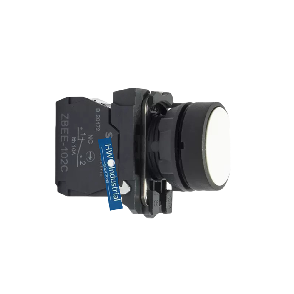 2/Piece  XB5 Series Flat Head Button Switch XB5AA12C XB5-AA12C White 1NC