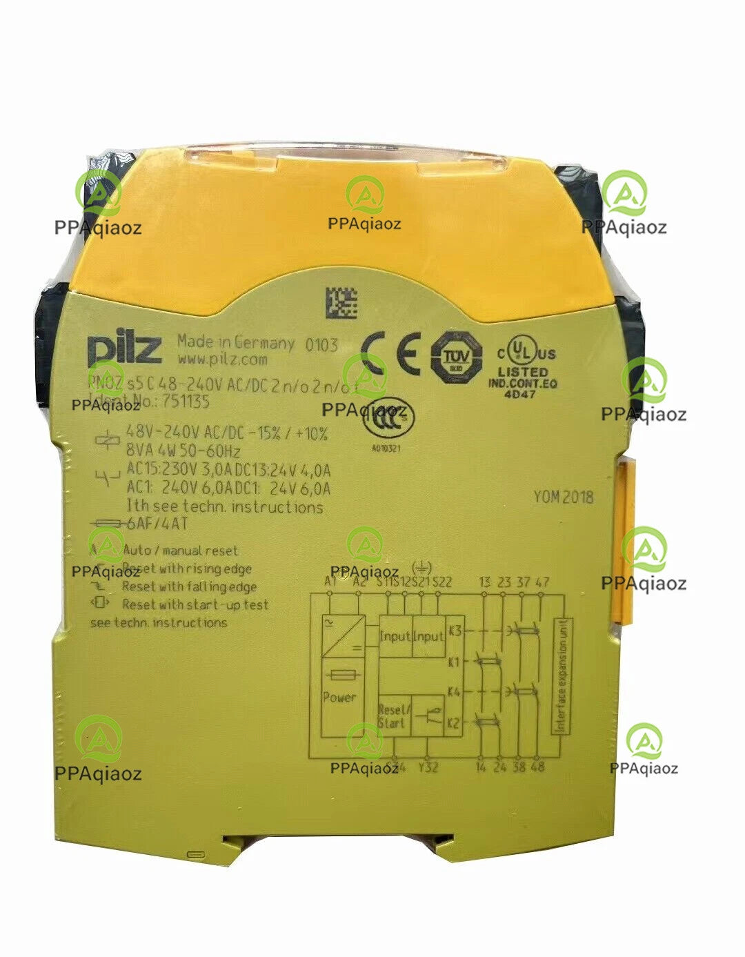751135  PILZE PZON s5C 48-240V AC DC 751135 Safety Relay #P