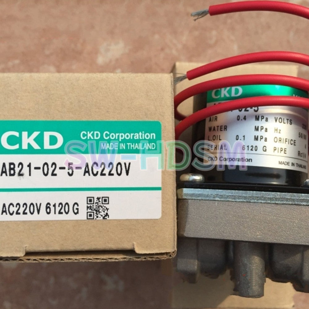 1PCS  for CKD AB21-02-5-AC220V Solenoid Valve Freight Free