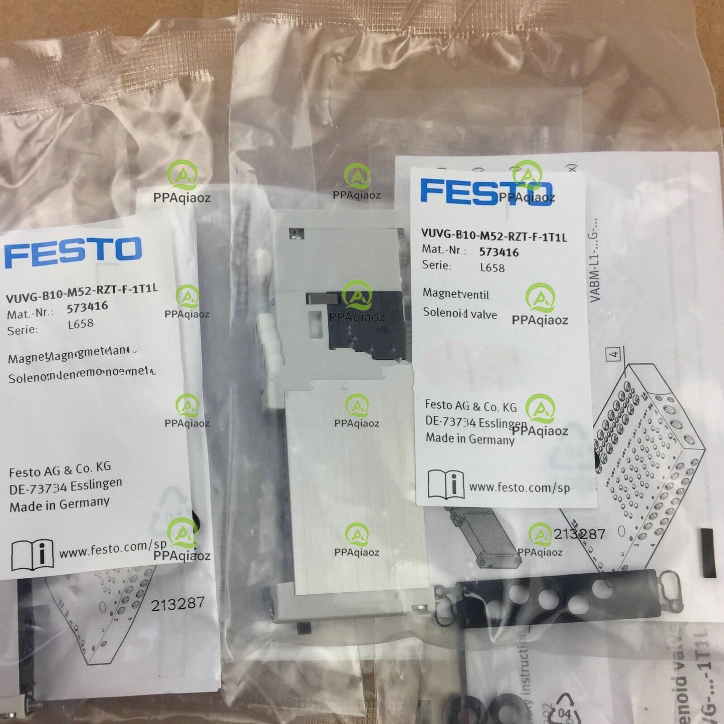 FESTO VUVG-B10-M52-RZT-F-1T1L 573416 1PC  Solenoid Valve Free Shipping