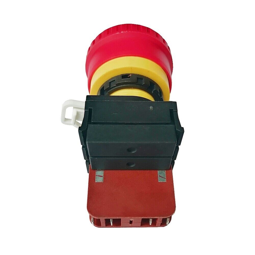 HB-K20 20A 1NO 1NC Emergency Stop Mushroom Head Push Button Switch IP65 22mm