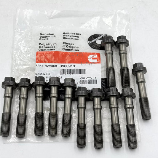 12PCS Connecting Rod Bolts 3900919 Fit For Cummins Dodge 5.9L 1989-2002